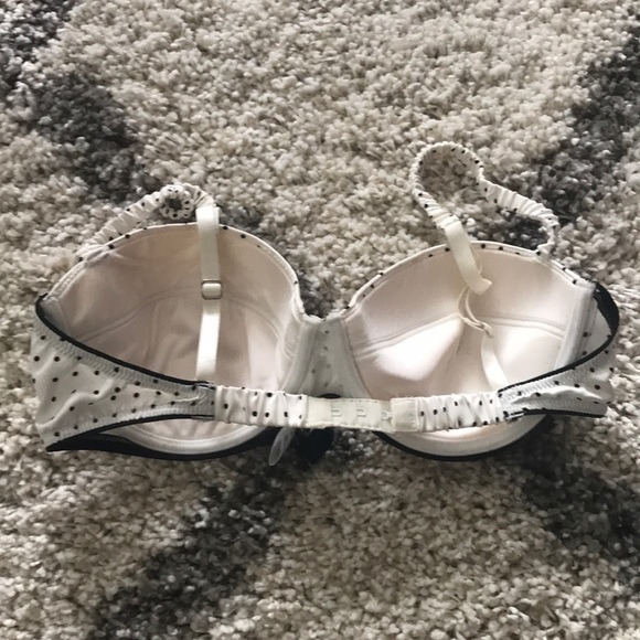 Off white with black polka dot bra 36C - Picture 2 of 4